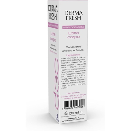 Dermafresh Ipersudorazione Дезодорант для тела Молочко полезно при чрезмерном потоотделении 100 мл Neeliup — фото 2