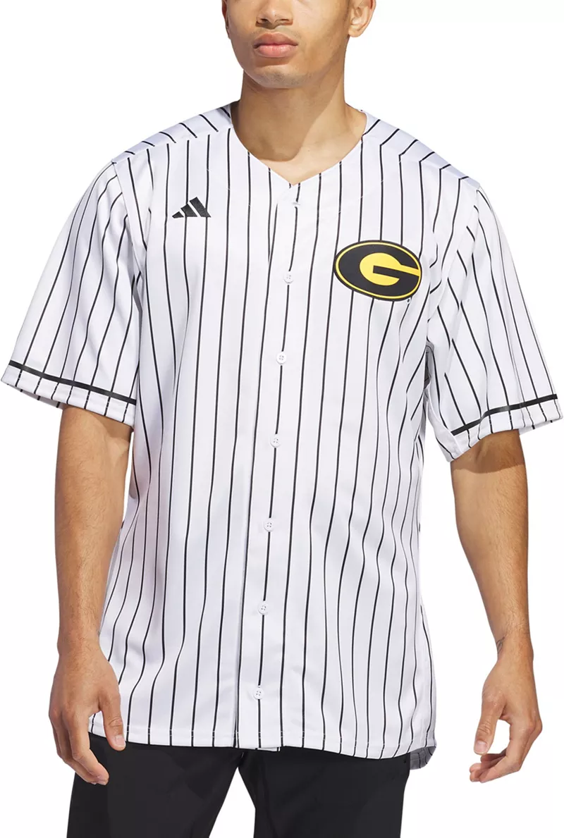 

Мужская белая бейсбольная майка Adidas Grambing State Tigers Replica