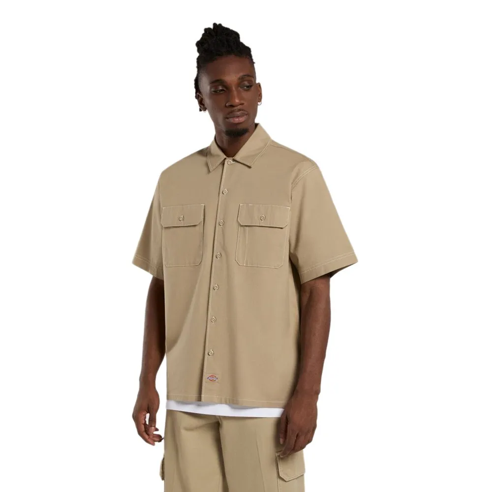 

Рубашка с коротким рукавом Dickies Riverbend Work, бежевый