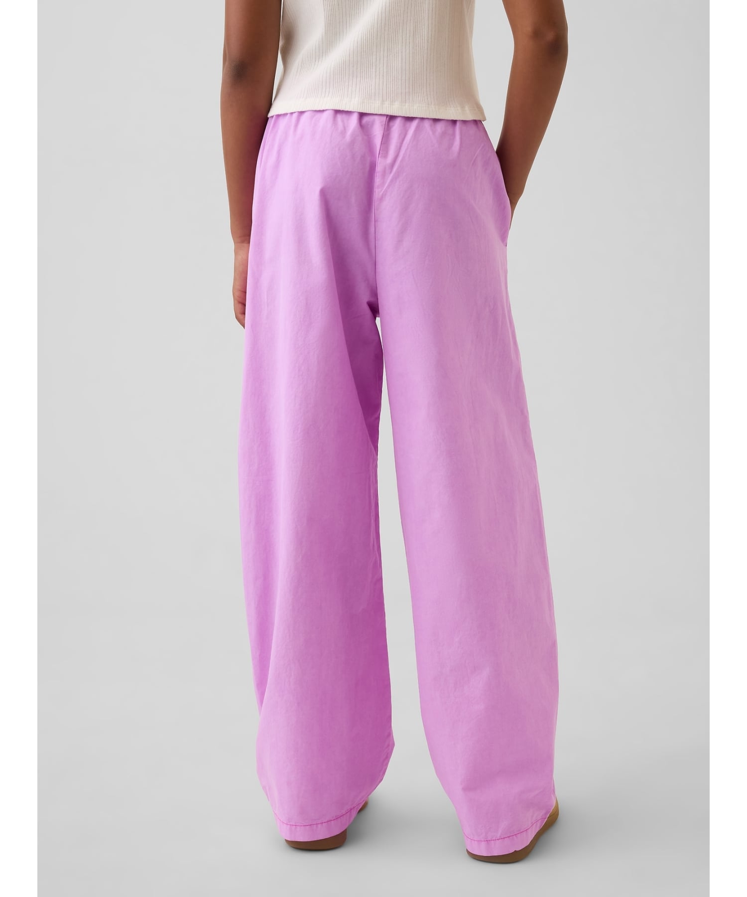 Брюки POPLIN EASY PANT Gap, NEON_PINK_GLOW — фото 2