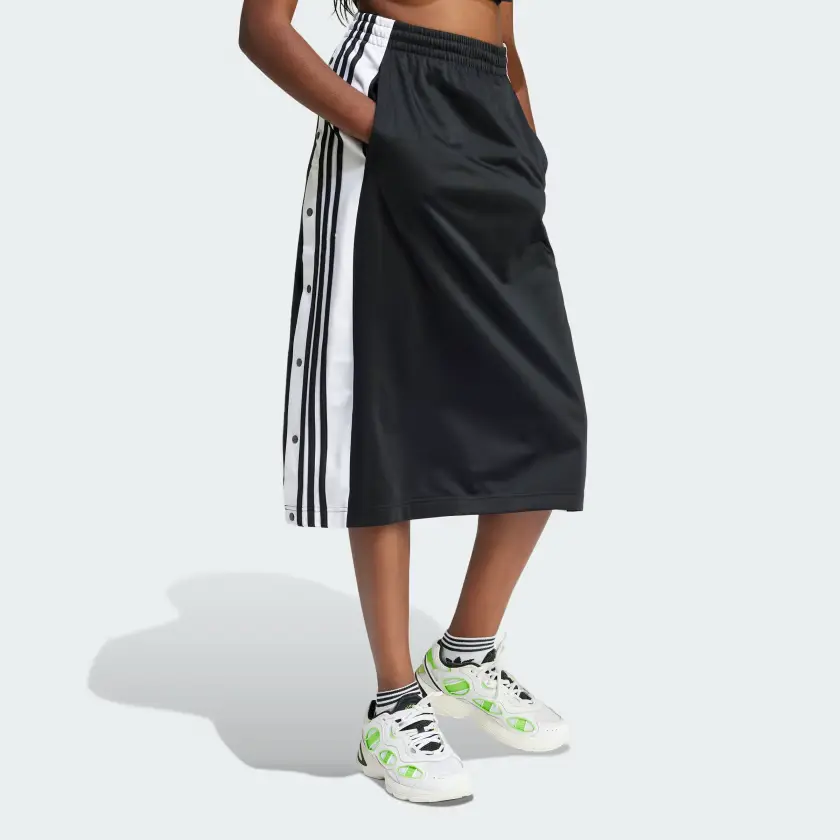 Adidas Originals Женская повседневная длинная юбка, цвет Black — фото 4