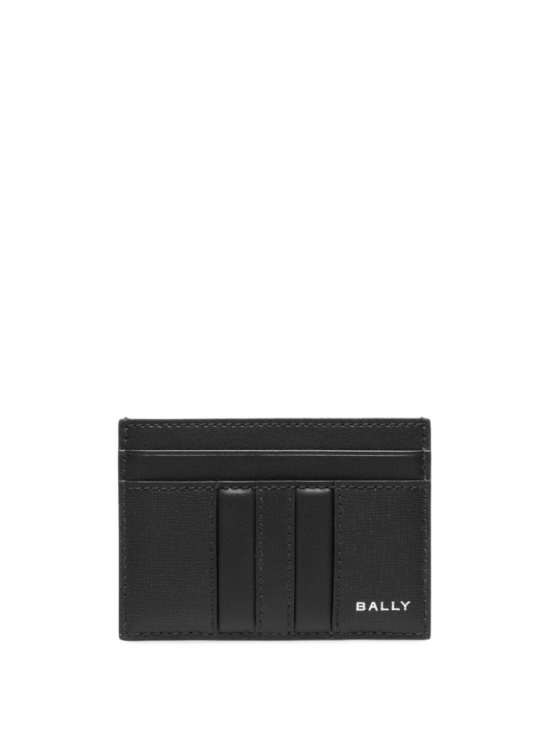 

Bally кожаный держатель карт с логотипом, черный