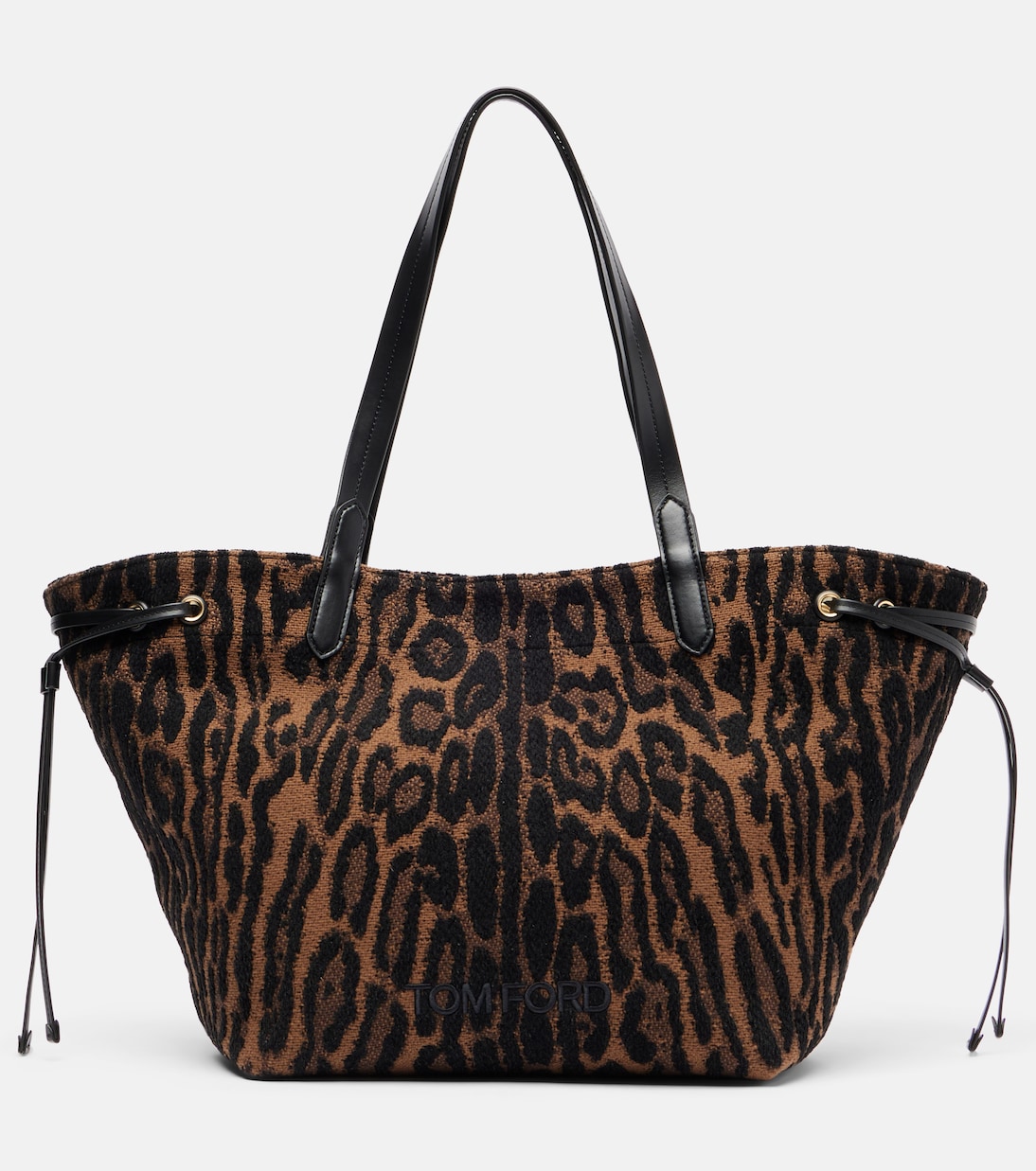

Пляжная сумка Large jacquard Tom Ford, Brown/Black + Black