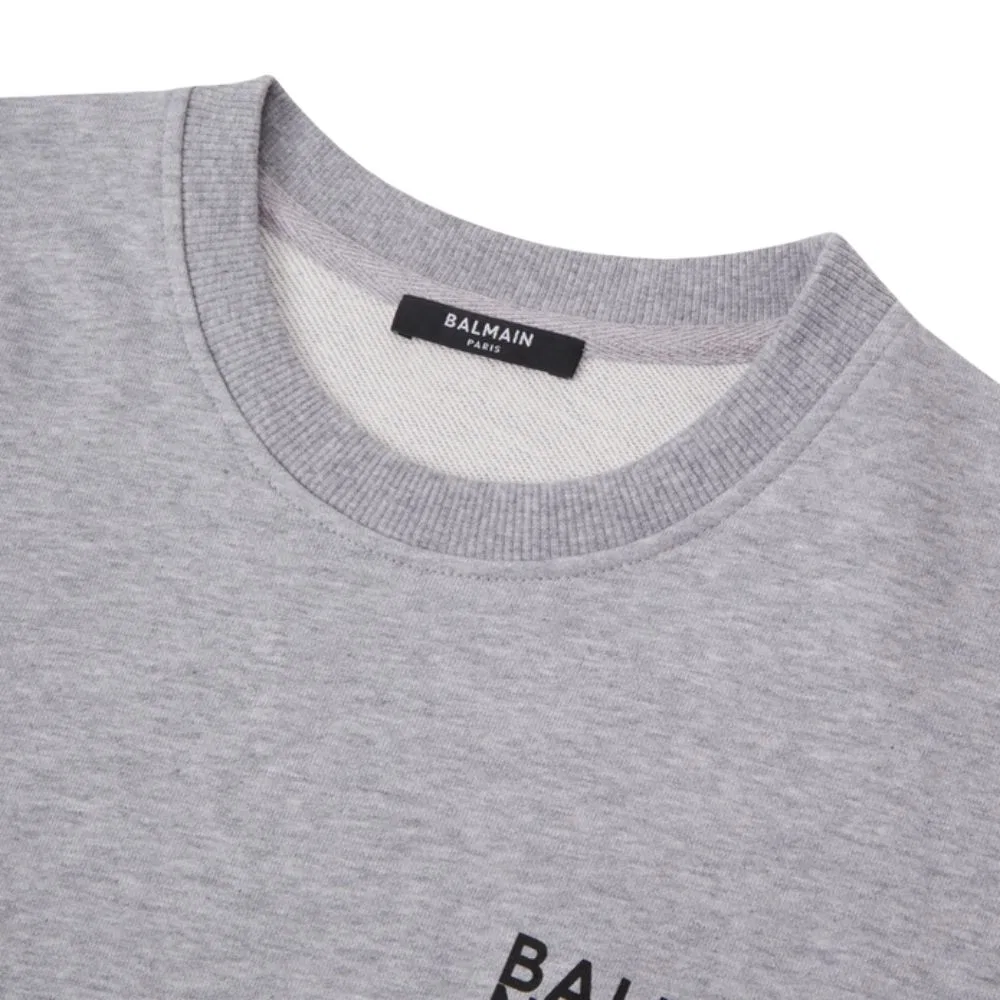 Свитшот BALMAIN серый — фото 4