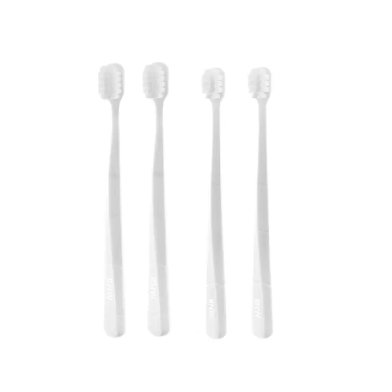 Ультрамягкие зубные щетки для защиты десен, 4 шт RNW, big head белый toothbrush*2 — фото 3