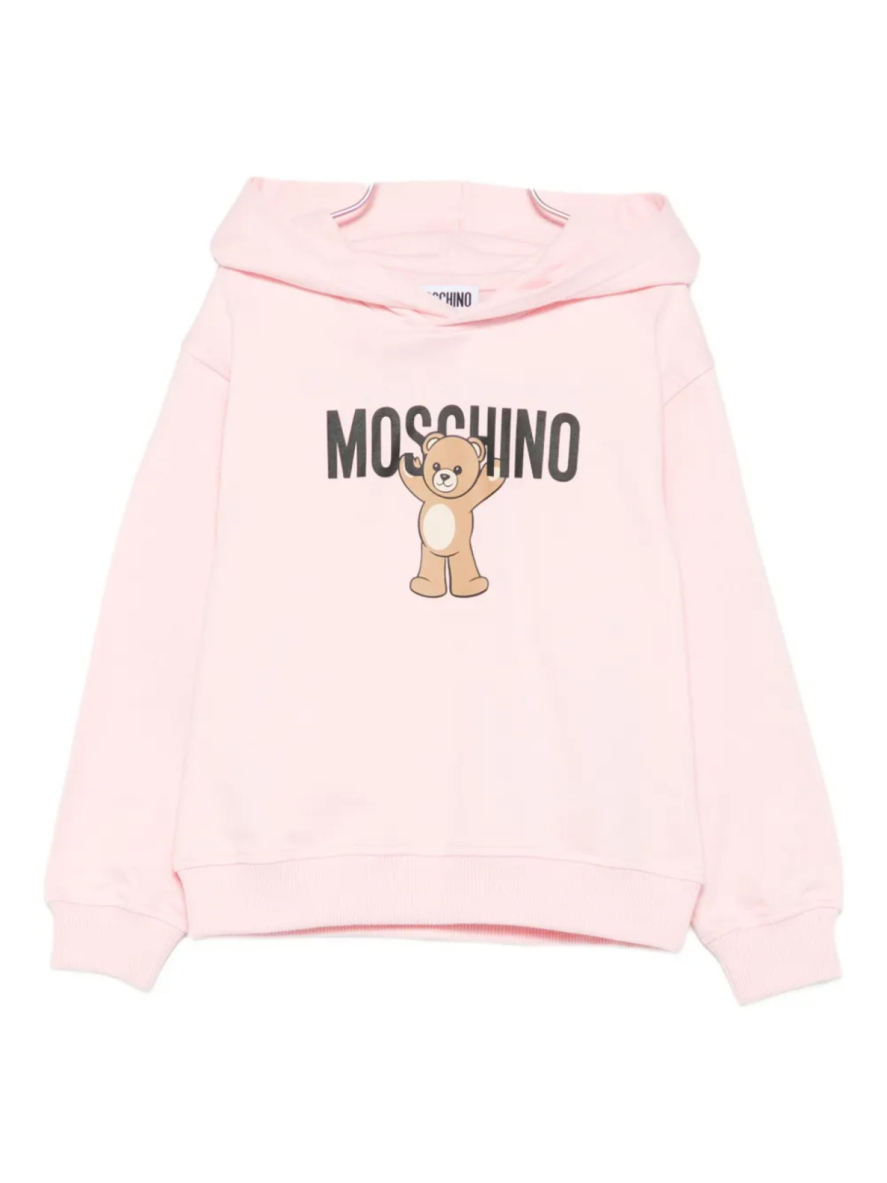 

Толстовка с капюшоном и принтом «Тедди» от Moschino Kids, розовый