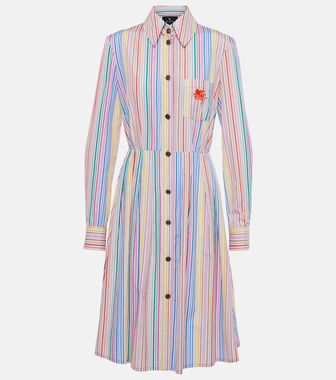 

Платье-рубашка из хлопка в полоску Etro, Stripes