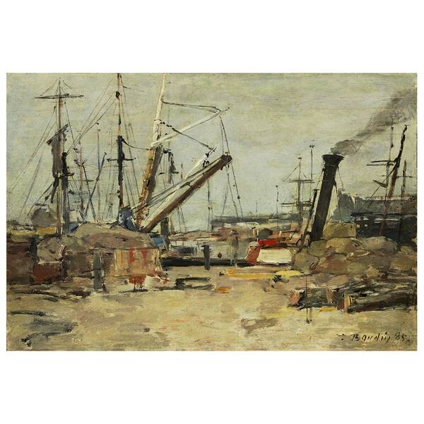

Фреска LegendArte Les Chalutiers Eugène Boudin, многоцветный