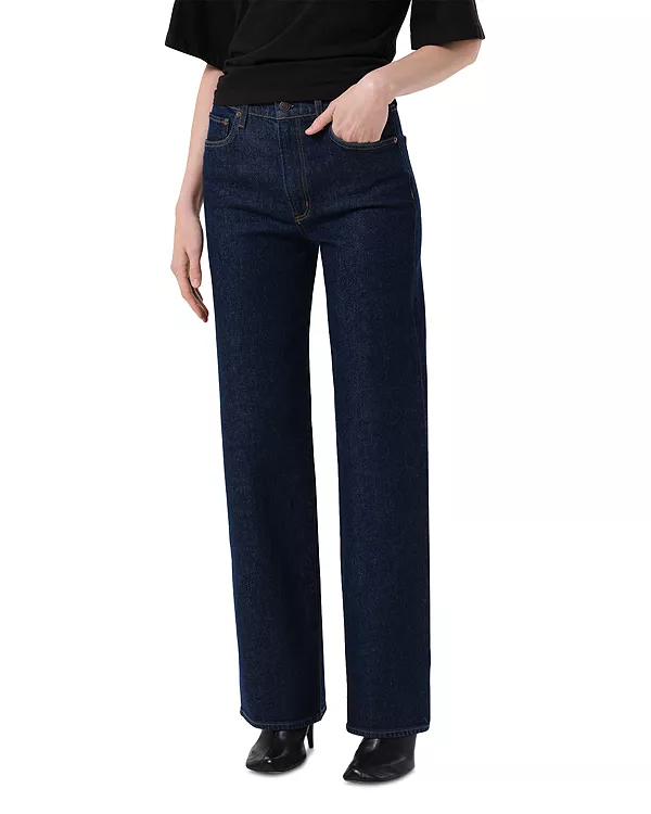 

Джинсы Harper средней посадки свободного кроя прямого кроя, переиздание Agolde, синий