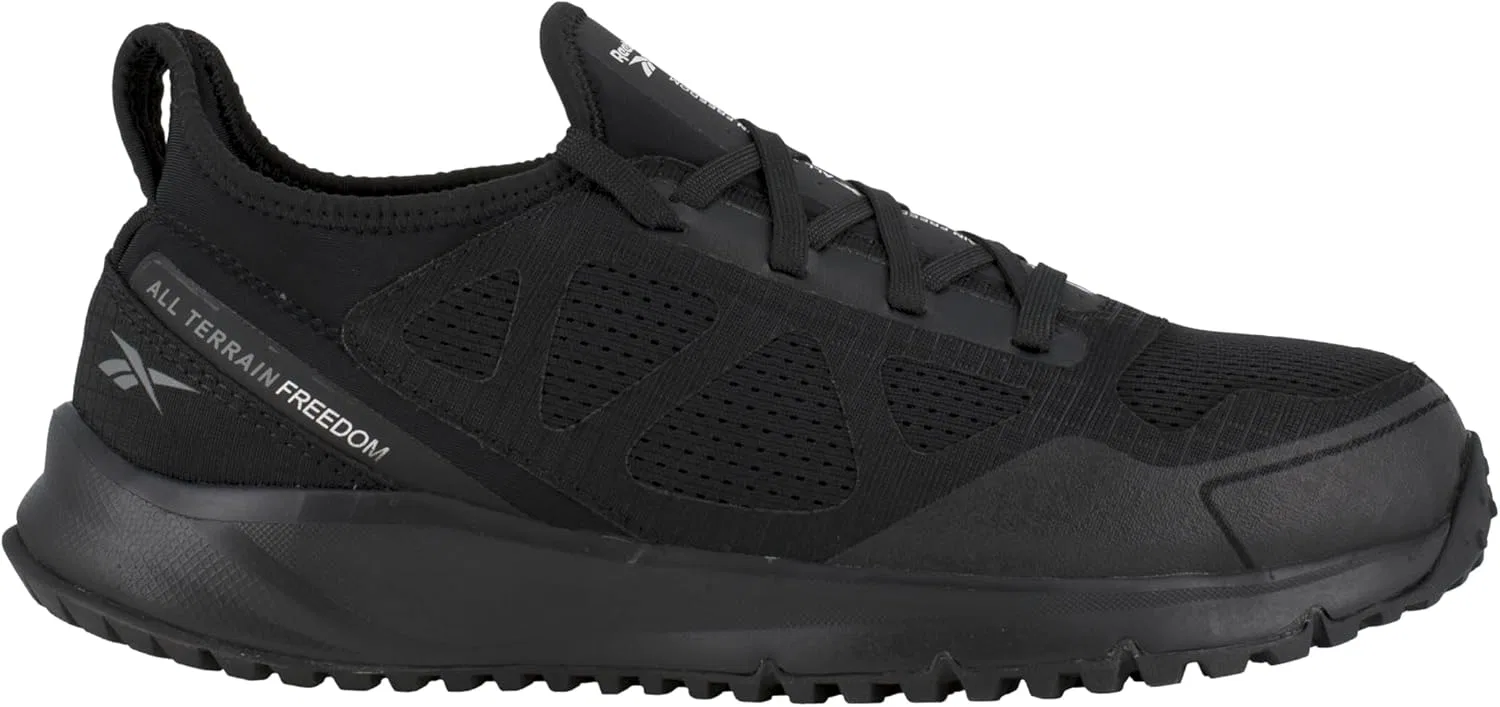 Мужские защитные кроссовки Reebok Safety for All Terrain для обеспечения безопасности, черный — фото 2