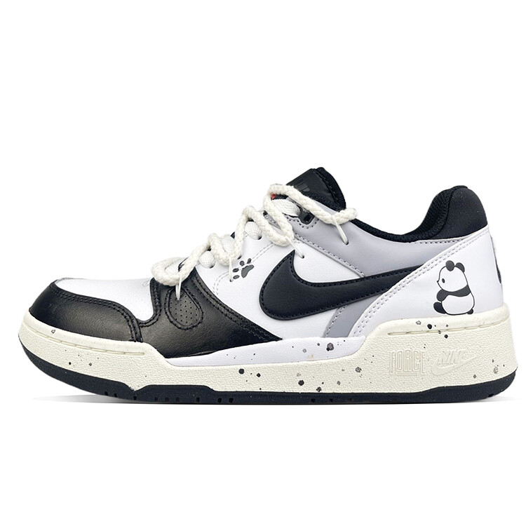 

Кроссовки Nike Full Force Skateboarding Shoes Men Low-top Black, белый