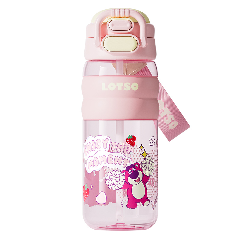 

Детская спортивная бутылка для воды Tritan Plastic Cup с высокой визуальной привлекательностью для мужчин Disney, Lotso/Dual Drinking Spout