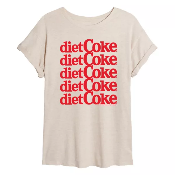 

Футболка Juniors Diet Coke Stacked oversize Licensed Character, белый