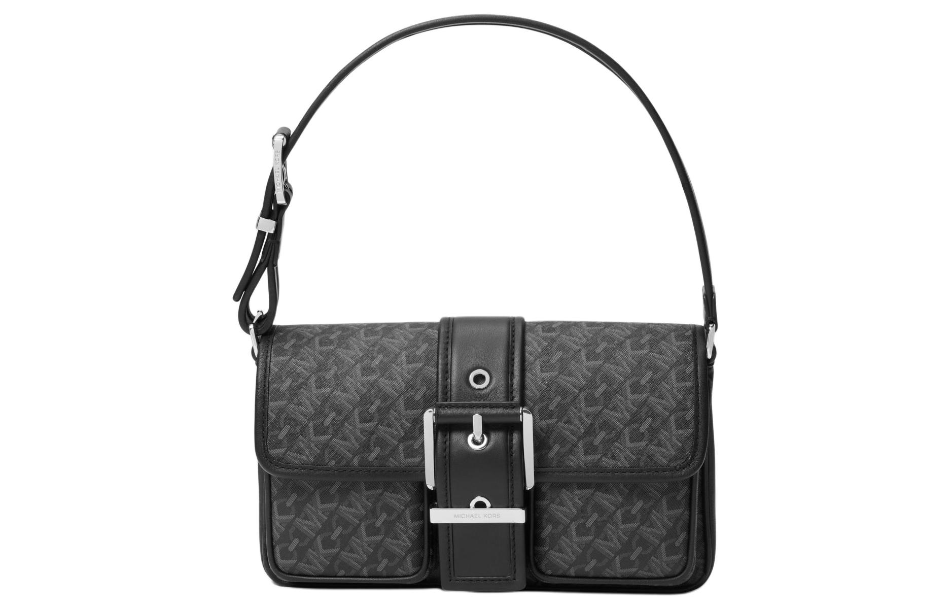 

Сумка через плечо из холста черная MICHAEL KORS