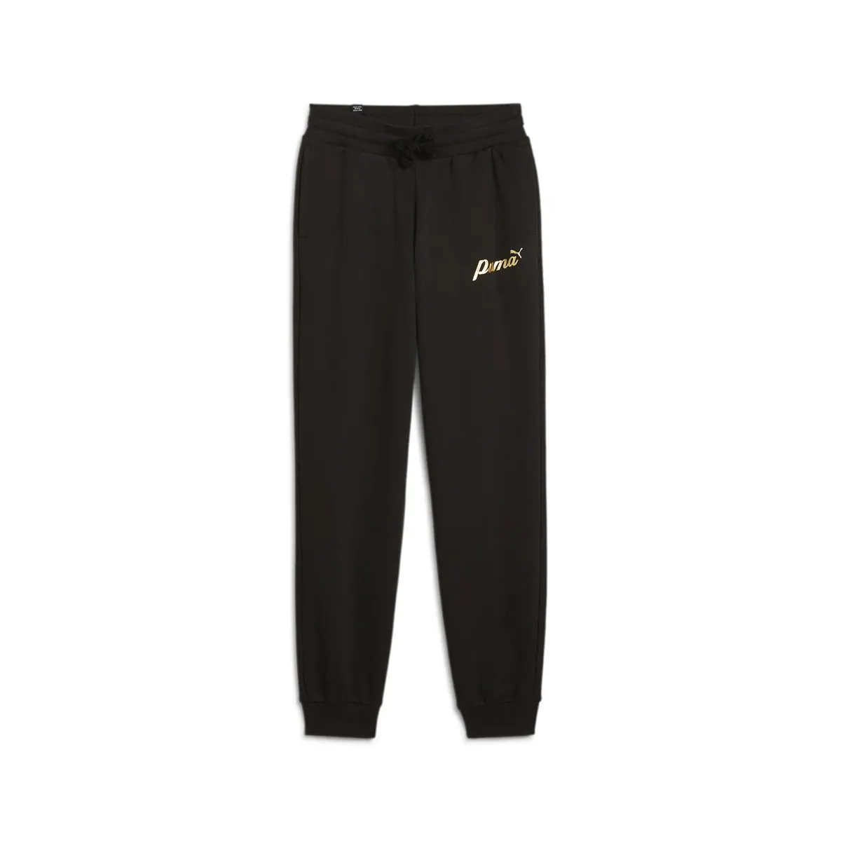 

Спортивные брюки PUMA "ESS+ Script Pants Girls", цвет Black Gold Foil