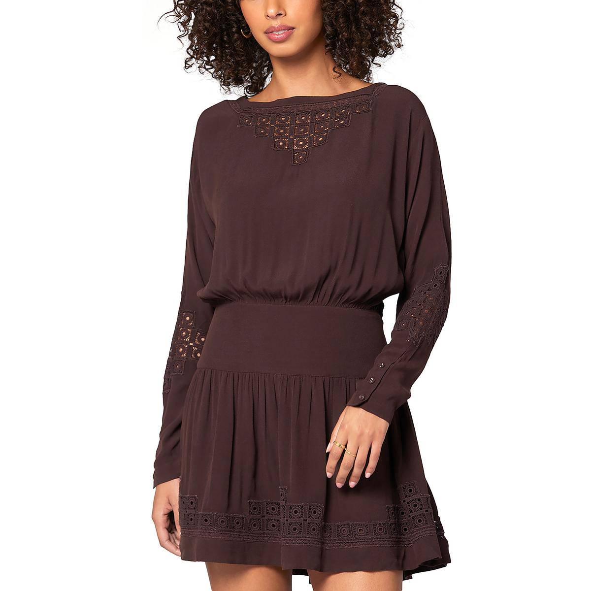 

Женское мини-платье крючком Inlet Mini Joie, цвет chocolate plum