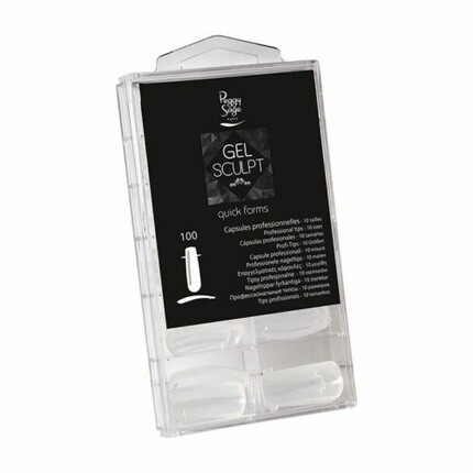 

Gel Sculpt Quick Forms, 100 капсул Proffessionnelles, прозрачные, Peggy Sage