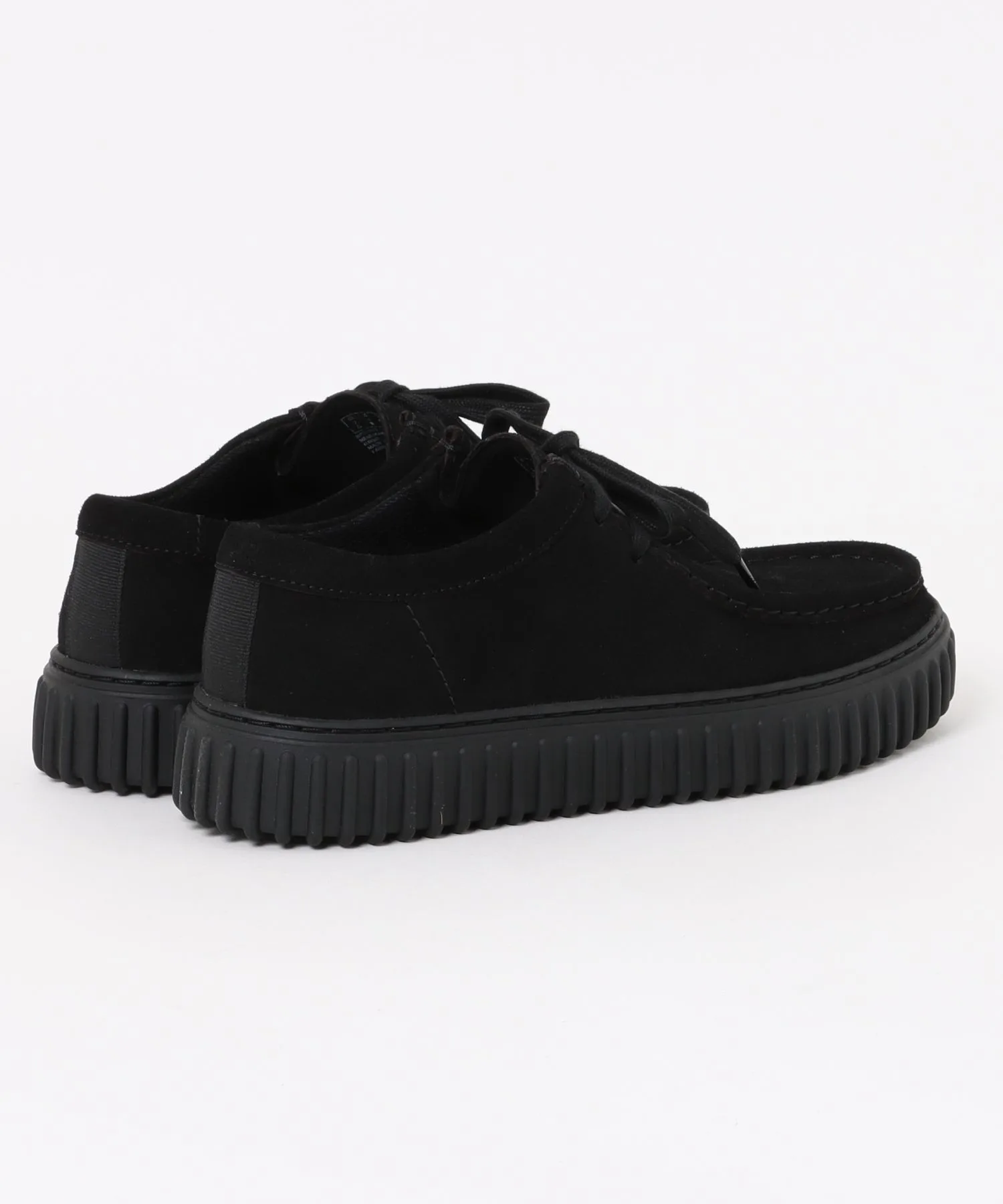 Мужские мокасины из натуральной кожи Torhill Lo Clarks черные — фото 2