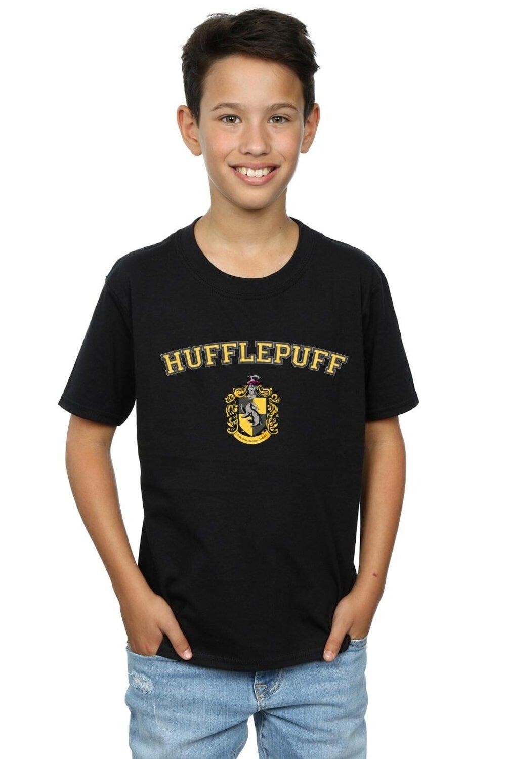 

Футболка с гербом Хаффлпаффа Harry Potter, черный