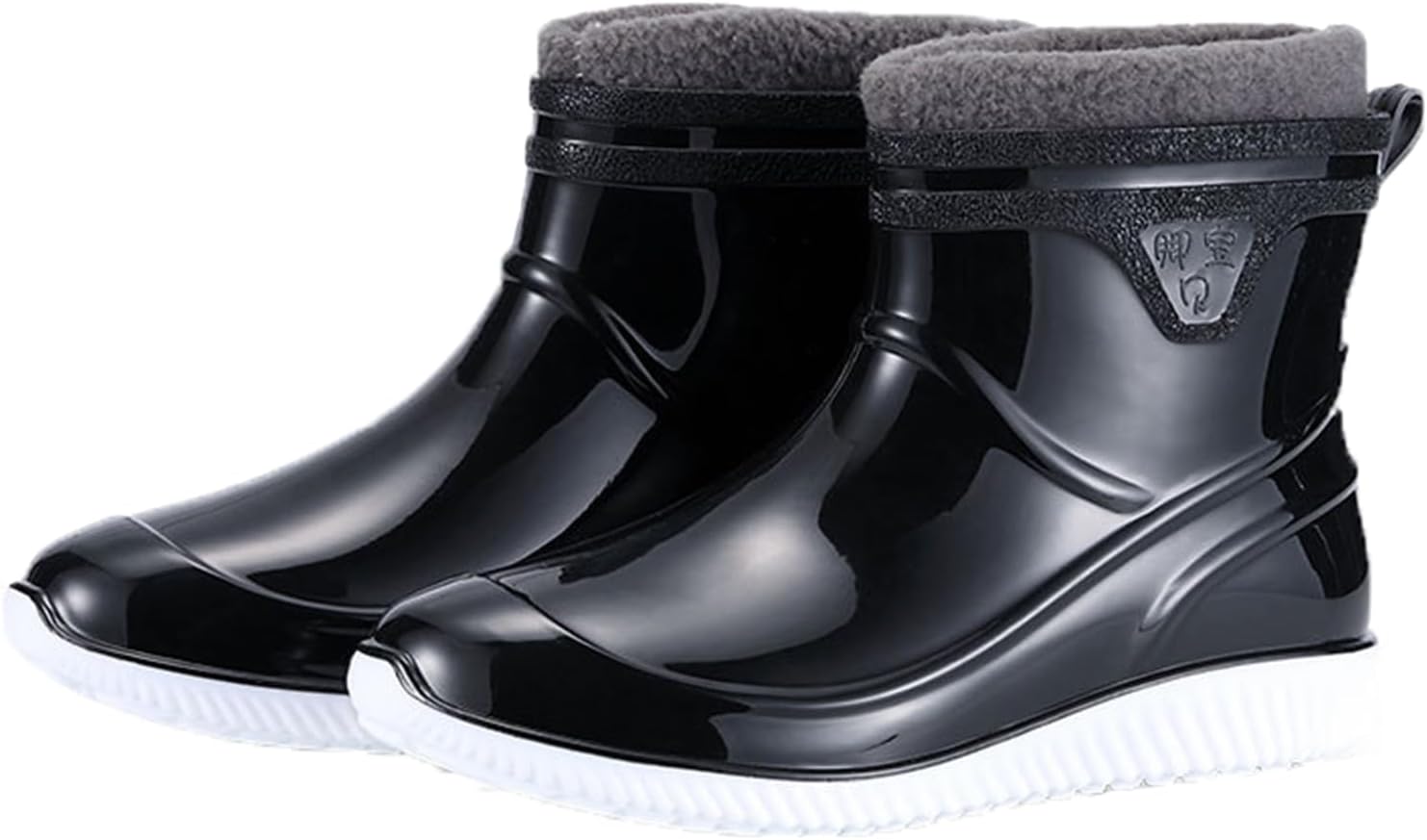 

Мужские дождевые сапоги AUXDIQ, садовые обувь, водонепроницаемые сапоги, белый/черный