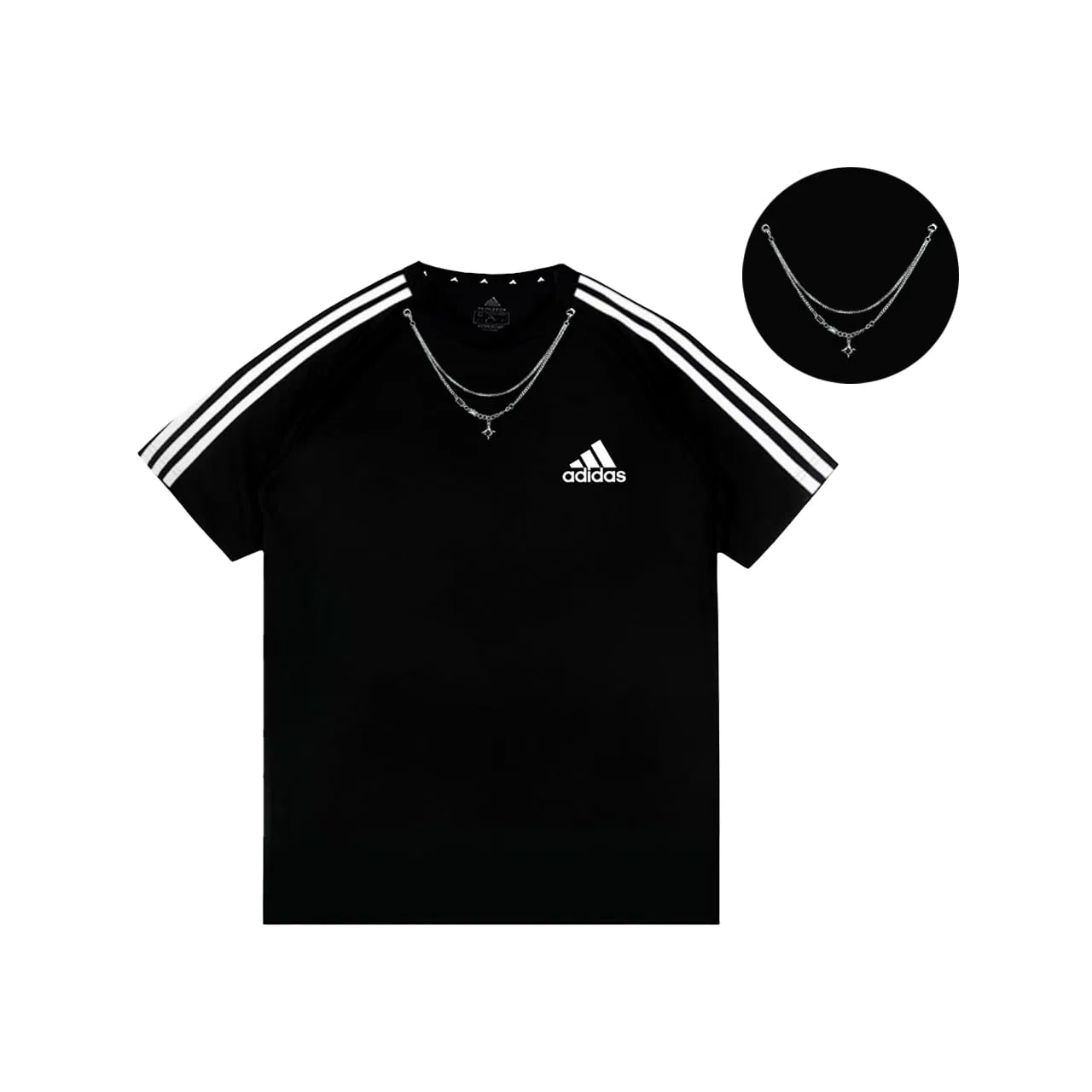 Футболка Adidas с принтом B612, черный — фото 4