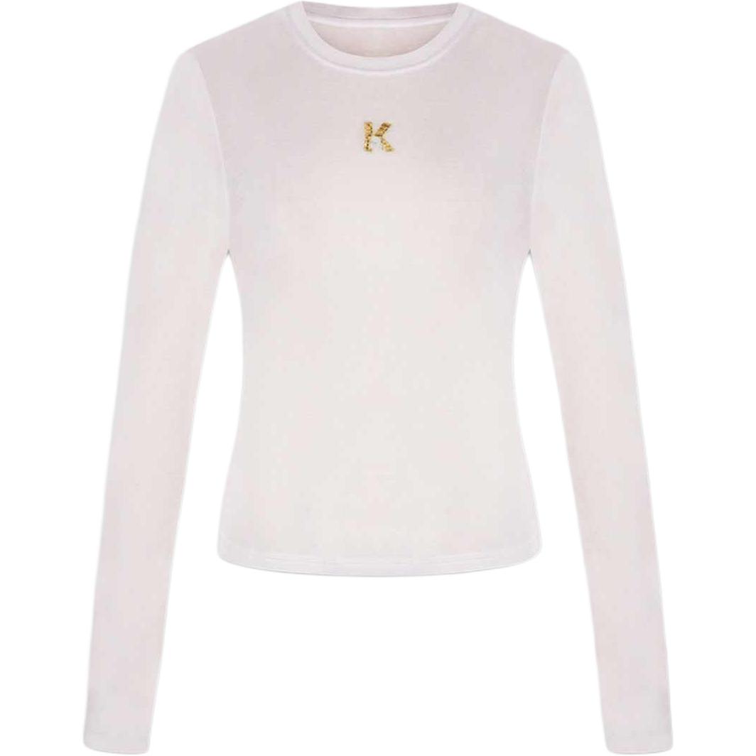 

KARL LAGERFELD / Karl Lagerfeld Jeans Футболка KARL LAGERFELD SS25 Regular женская белая, Белый, KARL LAGERFELD / Karl Lagerfeld Jeans Футболка KARL LAGERFELD SS25 Regular женская белая