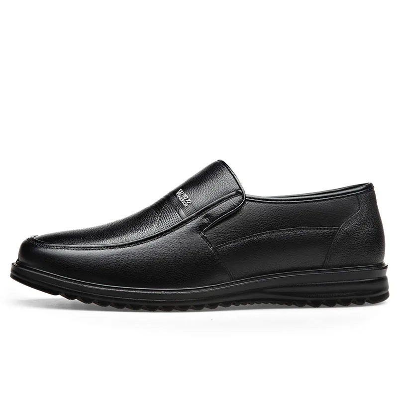 Осенние мужские туфли-лодочки из натуральной кожи WARRIOR, Brown Unlined Shoes — фото 3