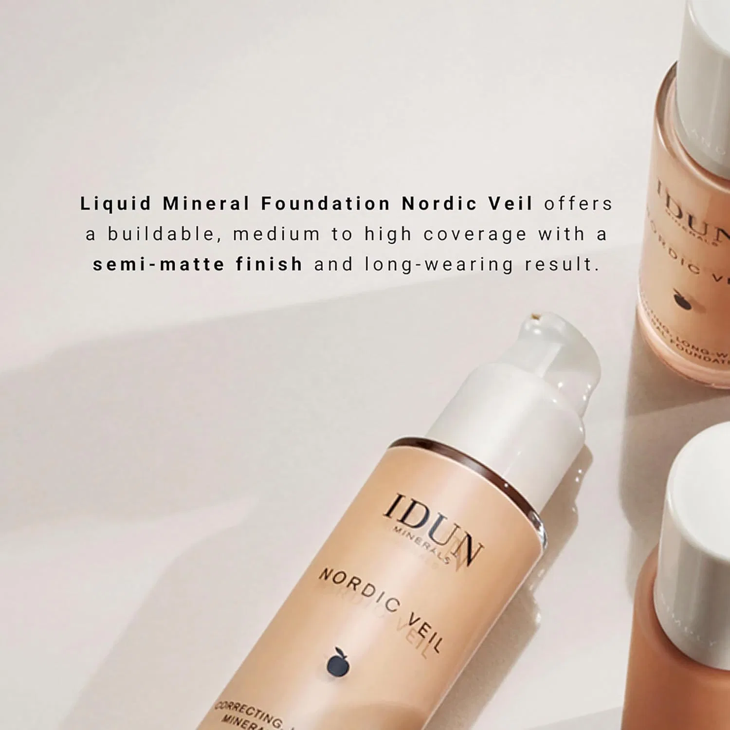 Тональный крем матовый Idun Minerals Nordic Veil Foundation 306 Freja 26 мл — фото 3