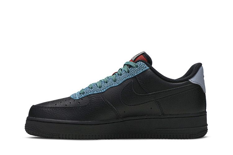 Кроссовки Nike Air Force 1 '07 LV8 4 'Black Obsidian Mist', черный — фото 4