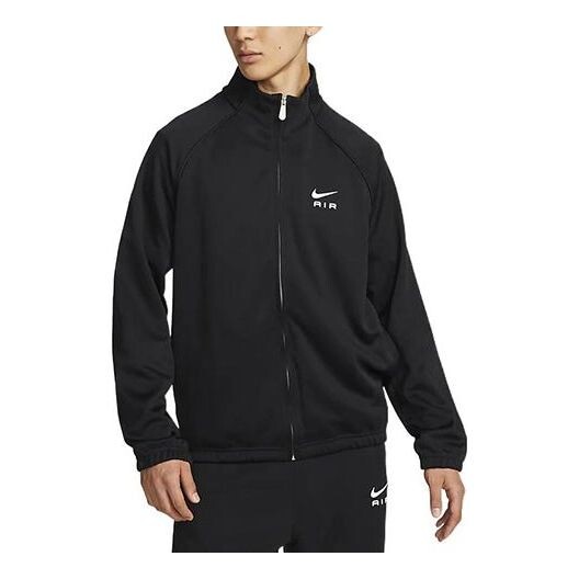 

Куртка Men's Nike Contrasting Colors Large Logo Zipper Stand Collar Casual Sports Jacket Black, черный