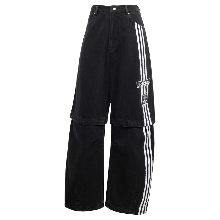 

Джинсы с широкими штанинами ADIDAS ORIGINALS Adibreak, черный деним