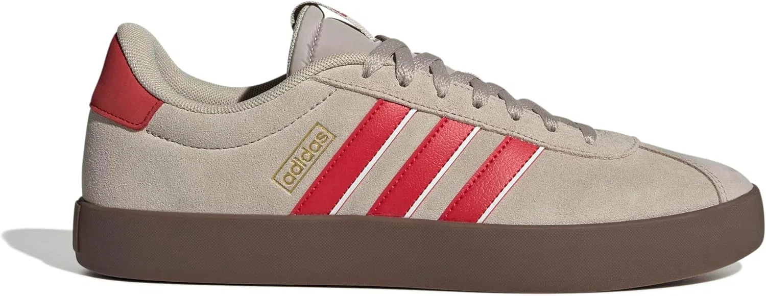 Мужские кроссовки Adidas Vl Court 3.0, Wonder Beige Better Scarlet Core White — фото 2