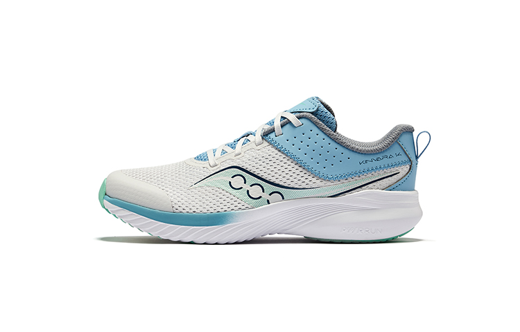 Kinvara 14 детские 'Grey Blue' Saucony, светло-серый/синий