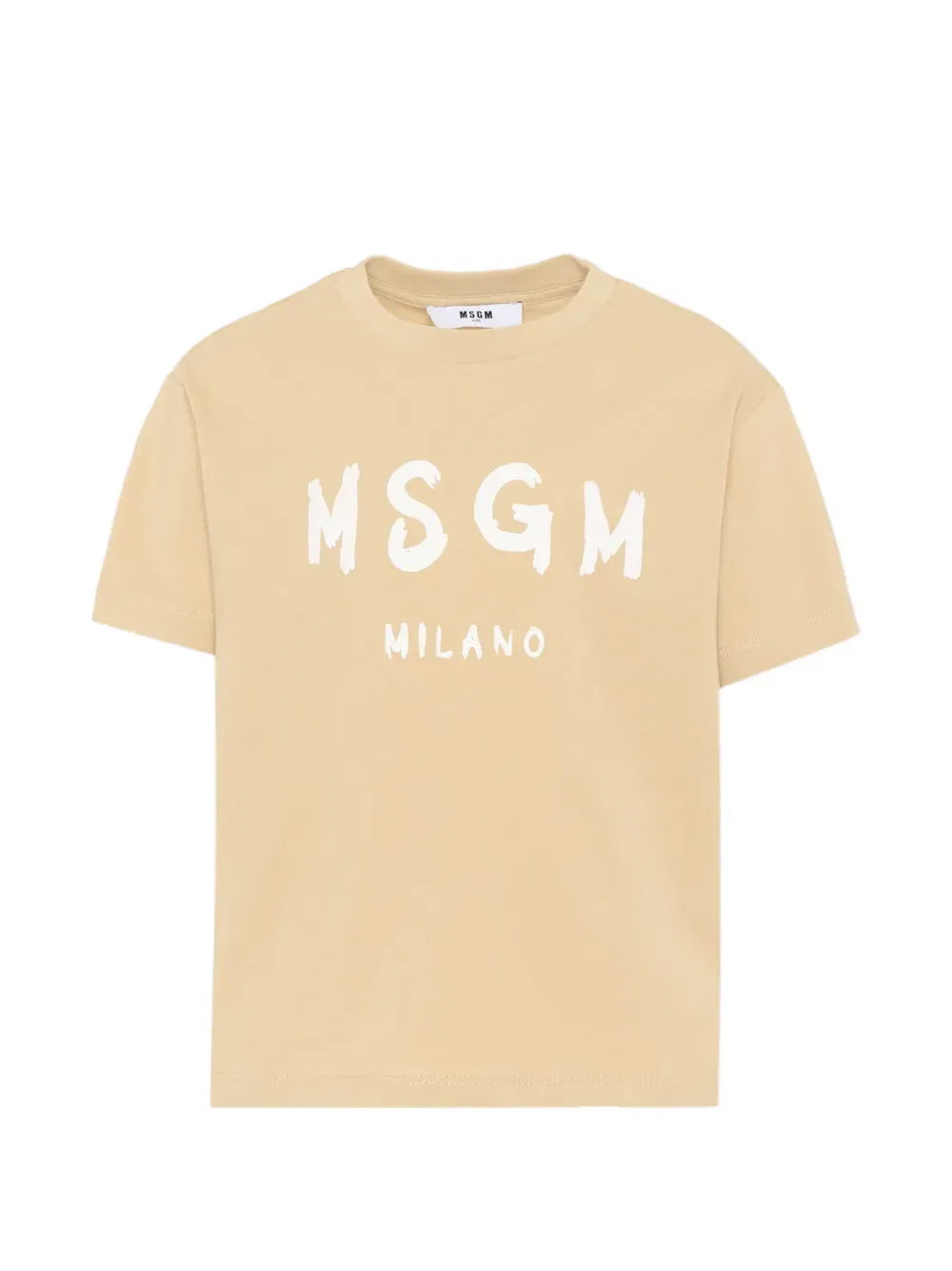 Футболка с коротким рукавом Msgm Kids, нейтральный