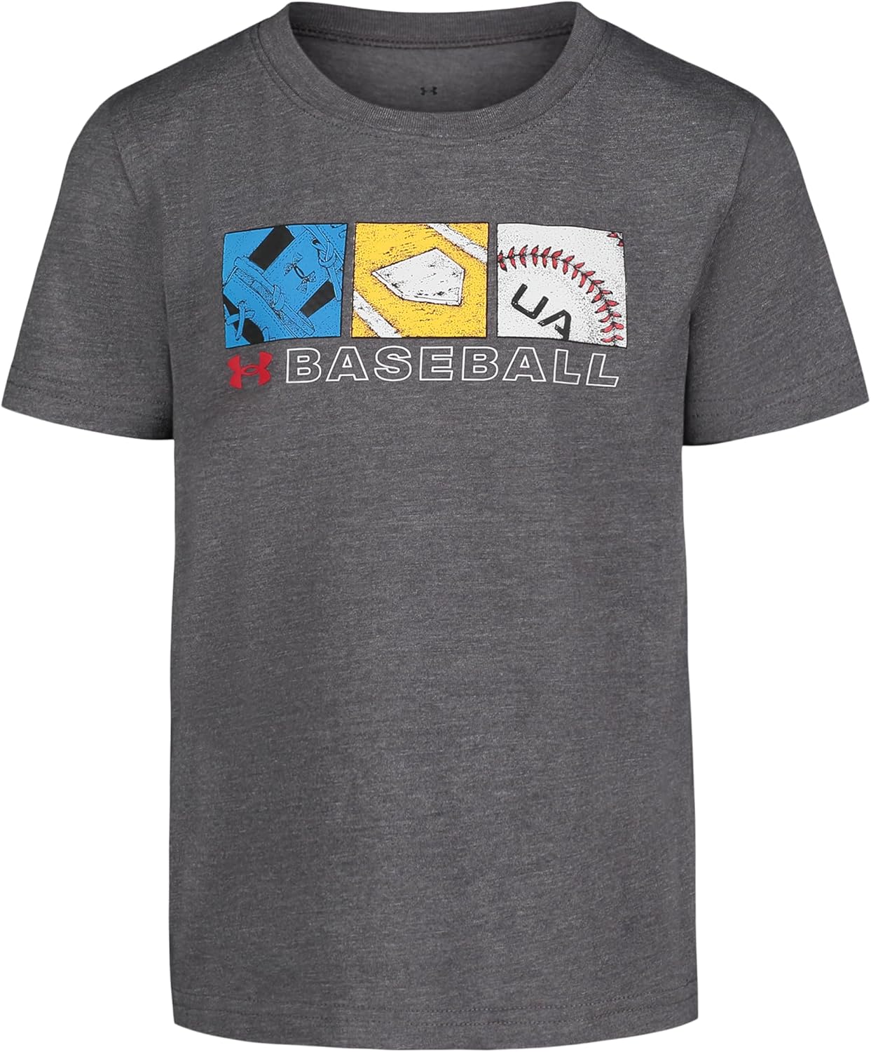 

Футболка Under Armour для мальчиков, круглый вырез, легкая и дышащая, Castlerock Triple Play