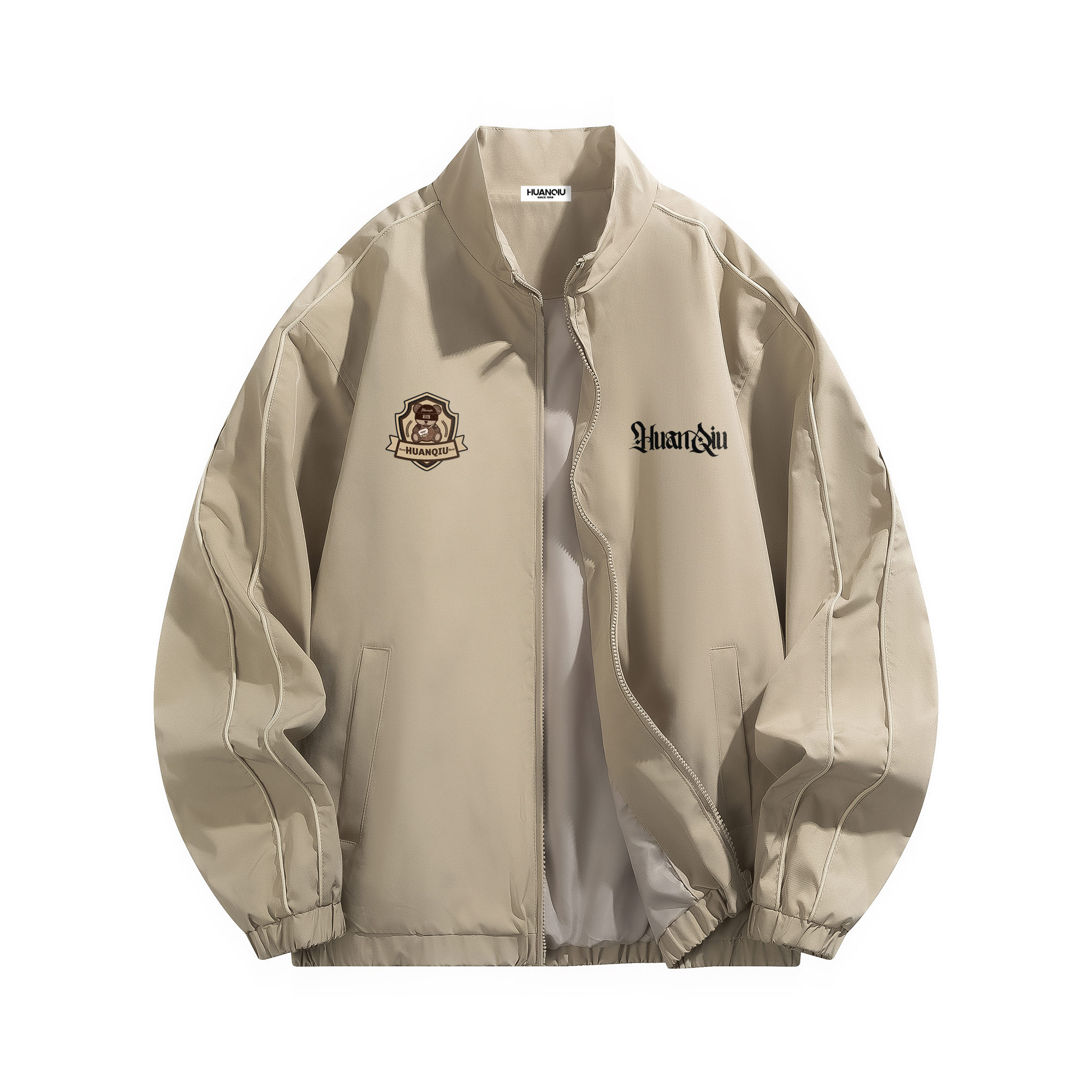 

Куртка Unisex Stand Collar Moderate Others HUANQIU, хаки