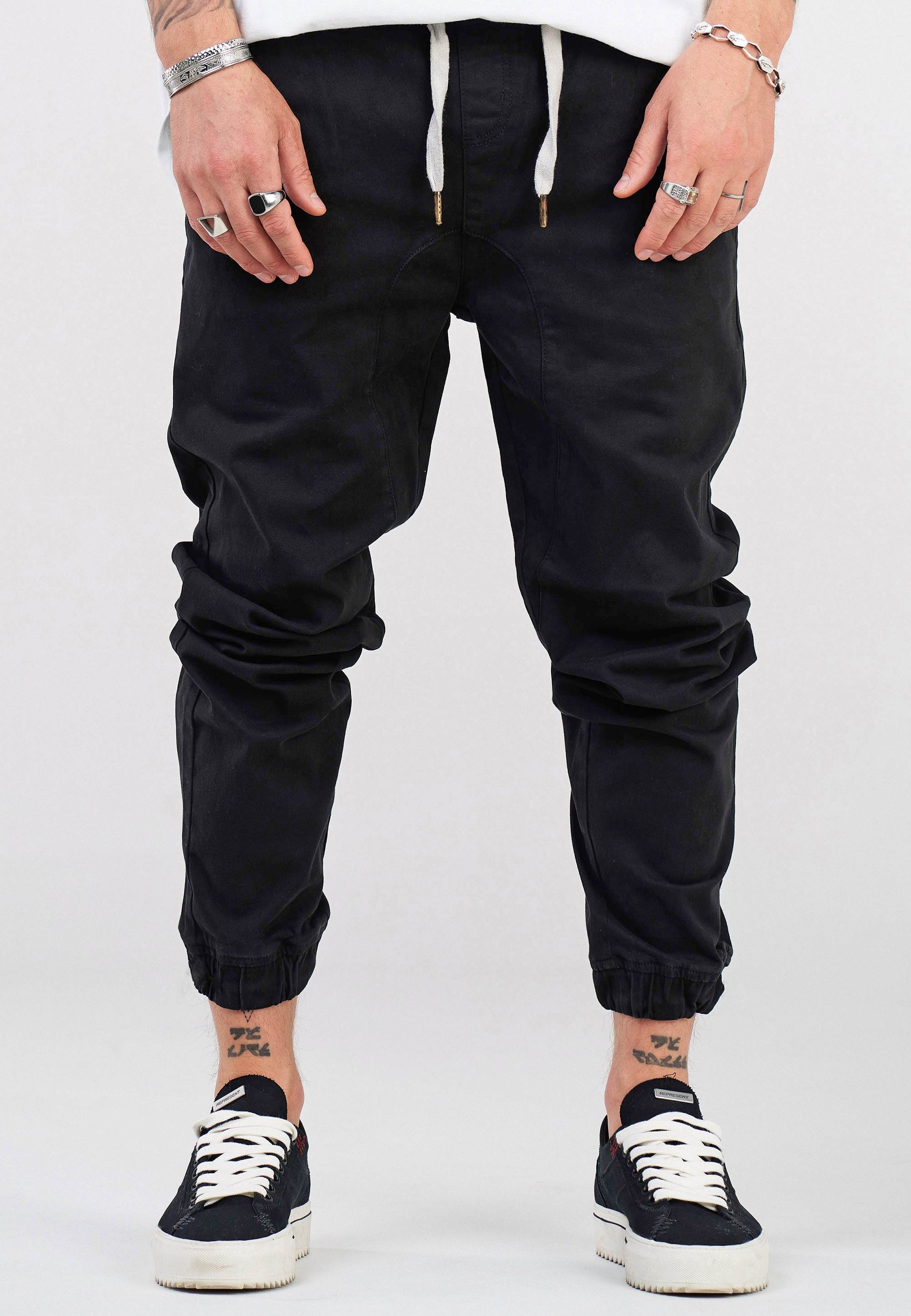 

Тканевые брюки SOUL STAR Chino Jogger MPNOWRA Jogger Jeans Stoff, черный