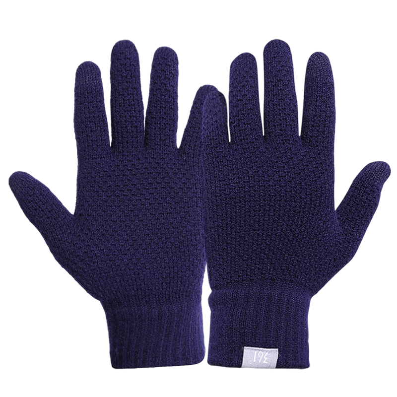 

Акриловые вязаные перчатки Unisex 361°, темно-синий