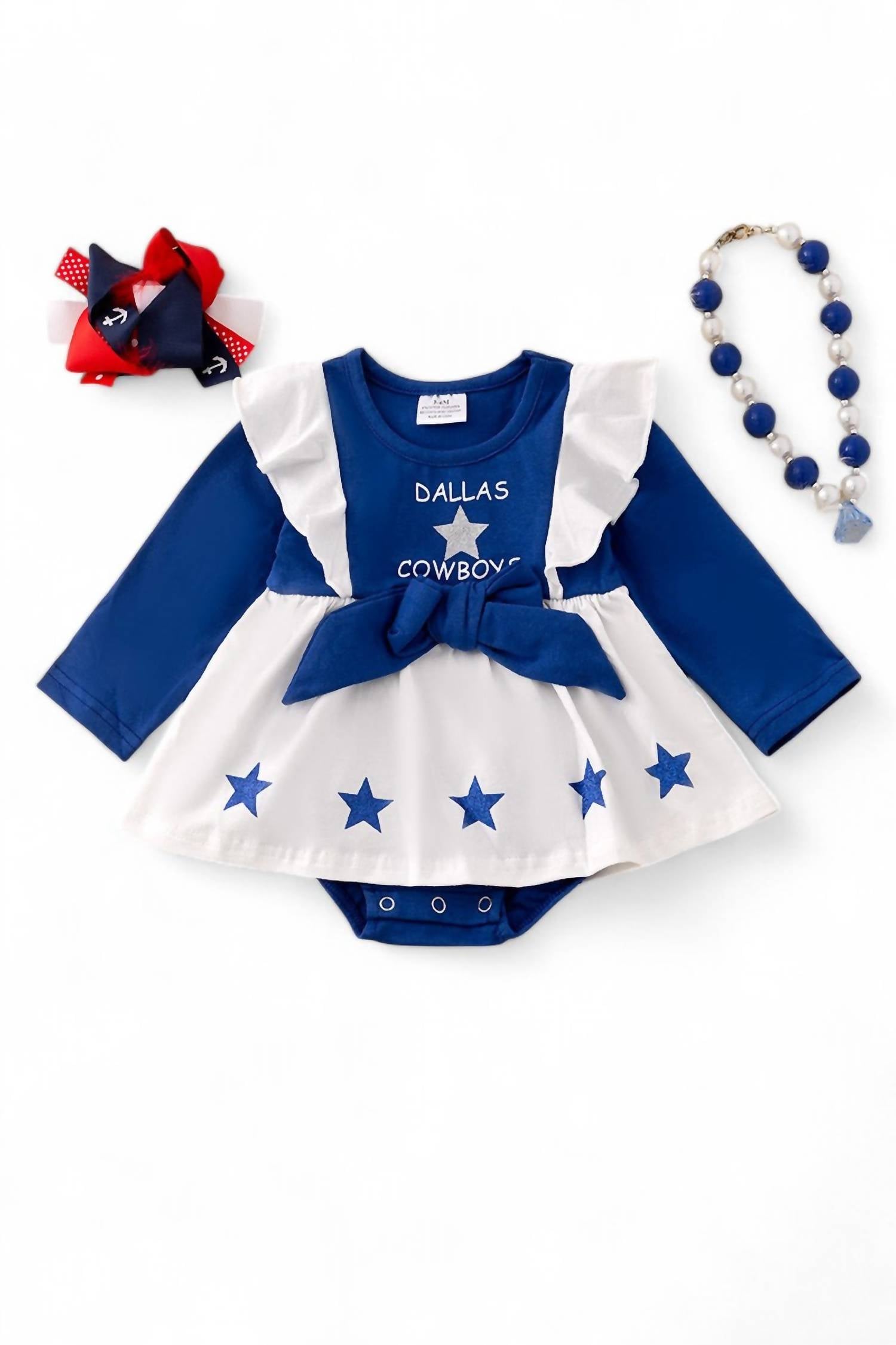 

Женское платье-боди Dallas Cowboys в разноцветном исполнении KIDSCHARM, мультиколор