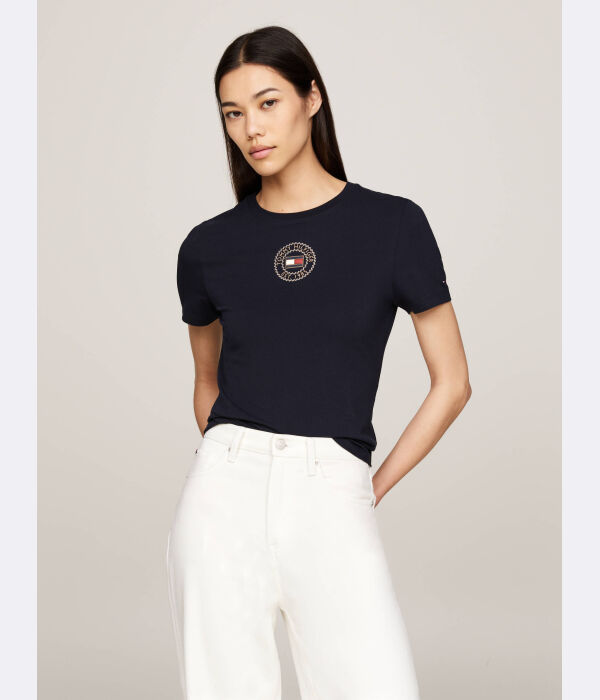 

Футболка морская Slim fit Tommy Hilfiger, синий