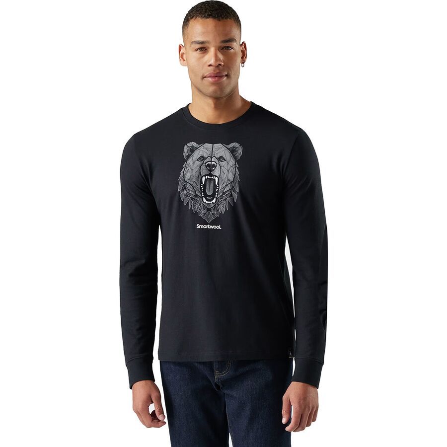 

Футболка Smartwool Geometric Bear Long-Sleeve Graphic Smartwool, Black, Черный, Футболка Smartwool Geometric Bear Long-Sleeve Graphic Smartwool, Black