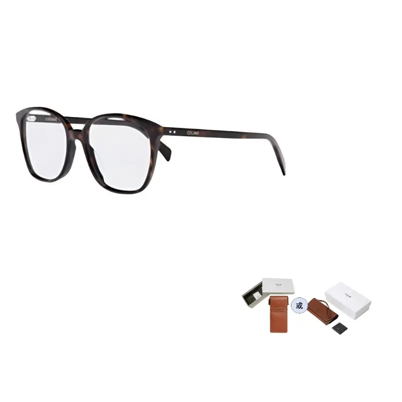 

CELINE Прямоугольная оправа для очков женская черепаховая, Tortoiseshell
