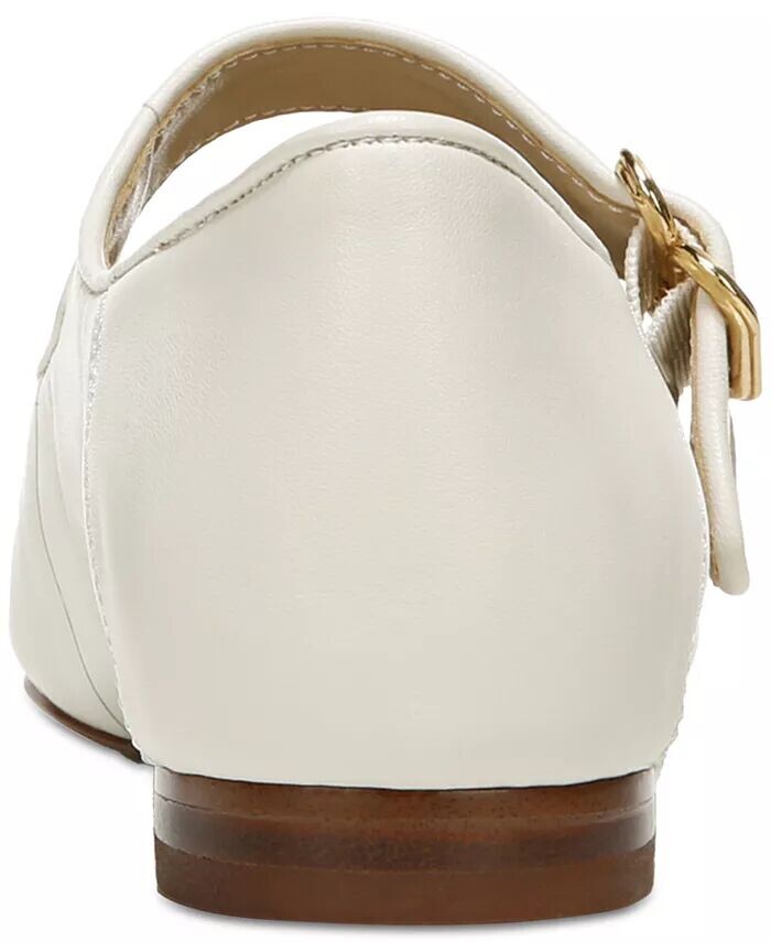 Женские туфли на плоской подошве Mary Jane с пряжкой Michaela Sam Edelman, белый — фото 4