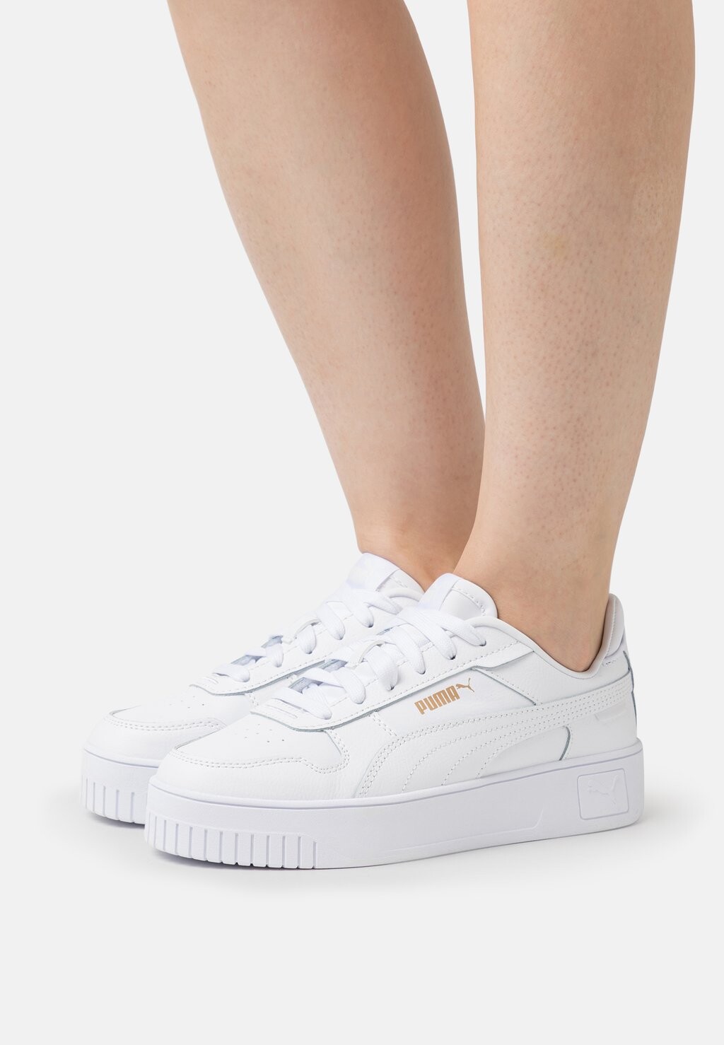 Кроссовки Puma Carina Street, белый / золотой