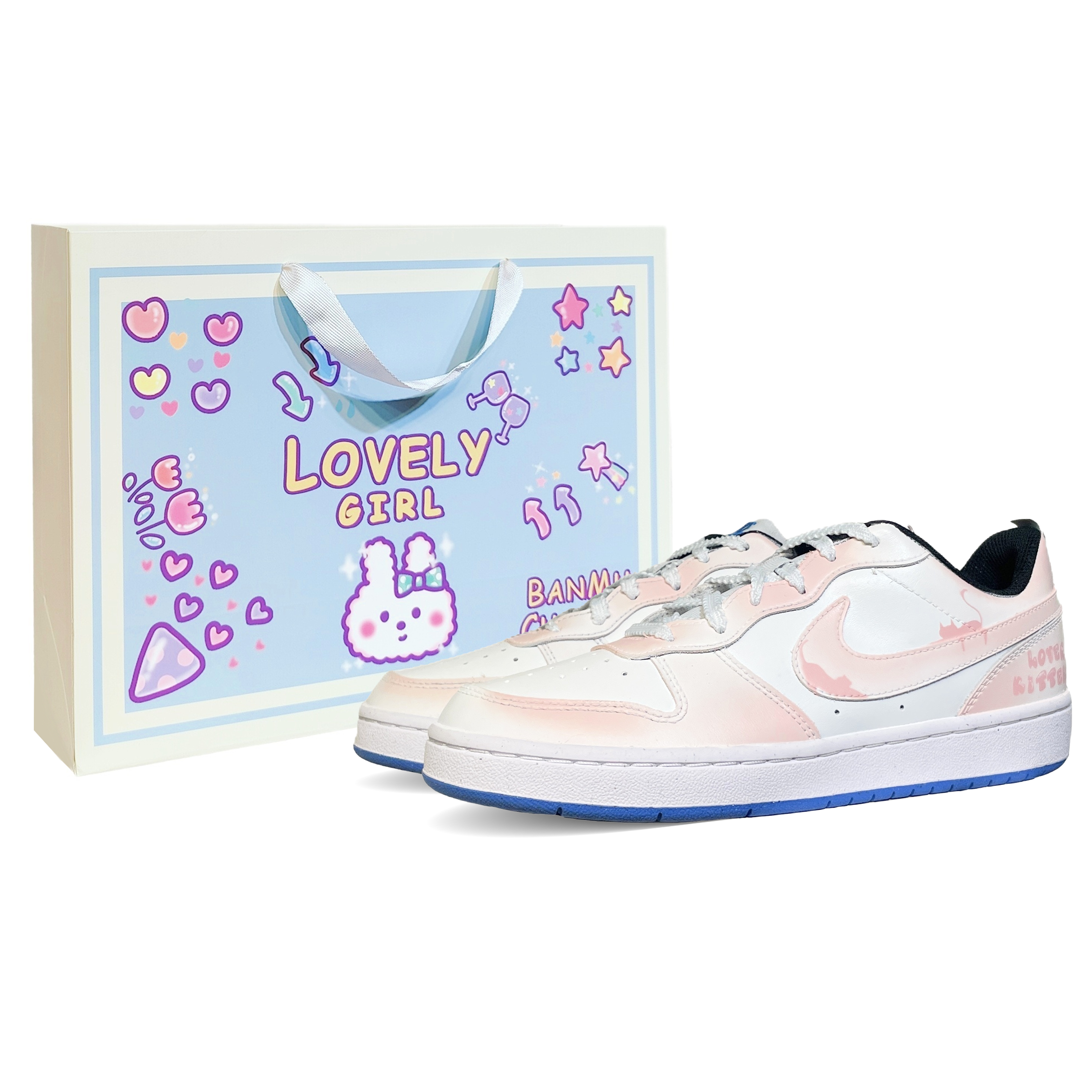 

Детские кроссовки для скейтбординга Court Borough Low 2 Low Top для подростков Nike, розовый