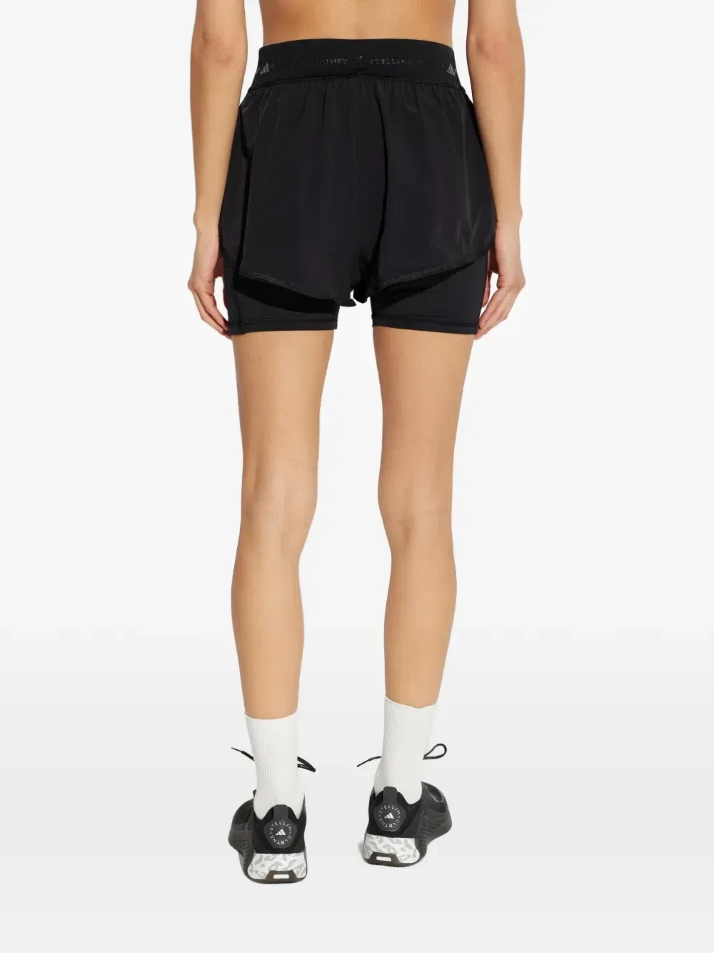 Спортивные шорты с логотипом Adidas by Stella McCartney, черный — фото 4