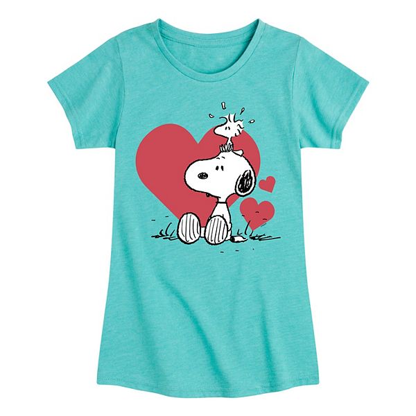 

Футболка с принтом Peanuts Snoopy & Woodstock для девочек 7-16 Licensed Character, Turquoise