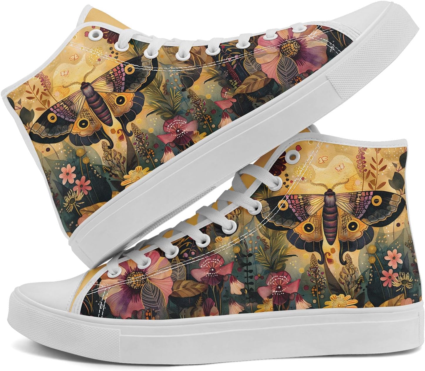 

Кроссовки на высокой подошве для женщин AWSOLE из холщовой ткани с принтом для мужчин с милыми лесными животными, легкие, дышащие, стильные, плоские, повседневные shoes, белый/синий/желтый/оранжевый/фиолетовый