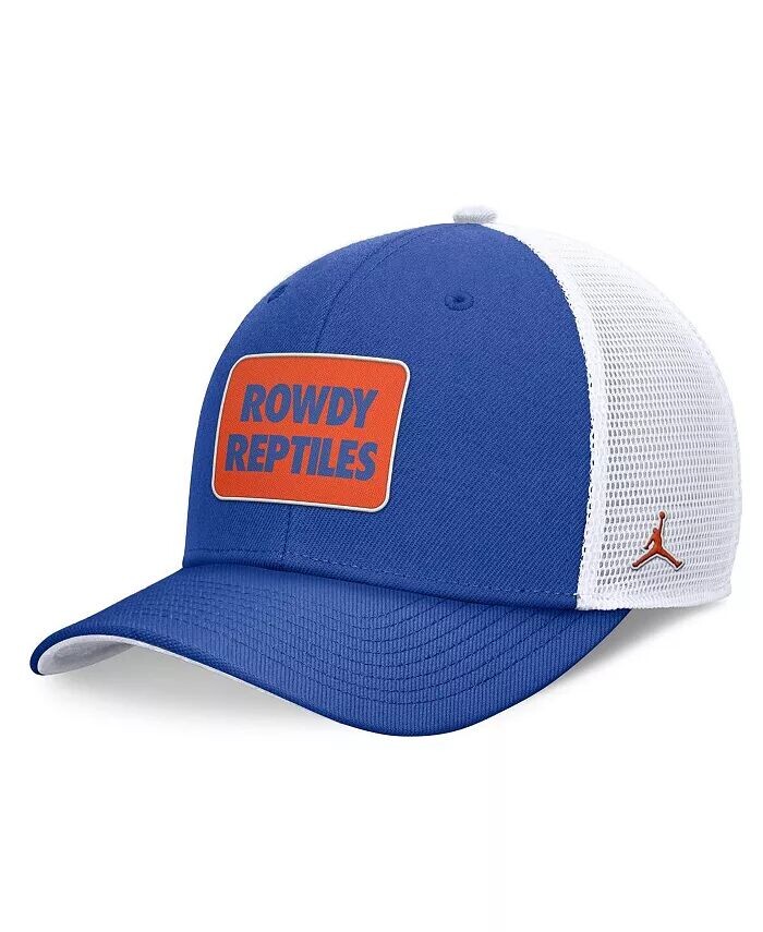 

Мужская регулируемая кепка Florida Gators Local Rise Trucker королевского/белого цвета Jordan, синий
