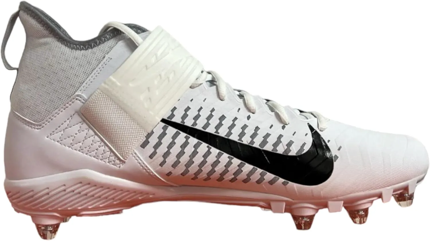 Футбольные бутсы Nike Alpha Menace Pro 2 Mid для мужчин, белый/черный/серый — фото 3